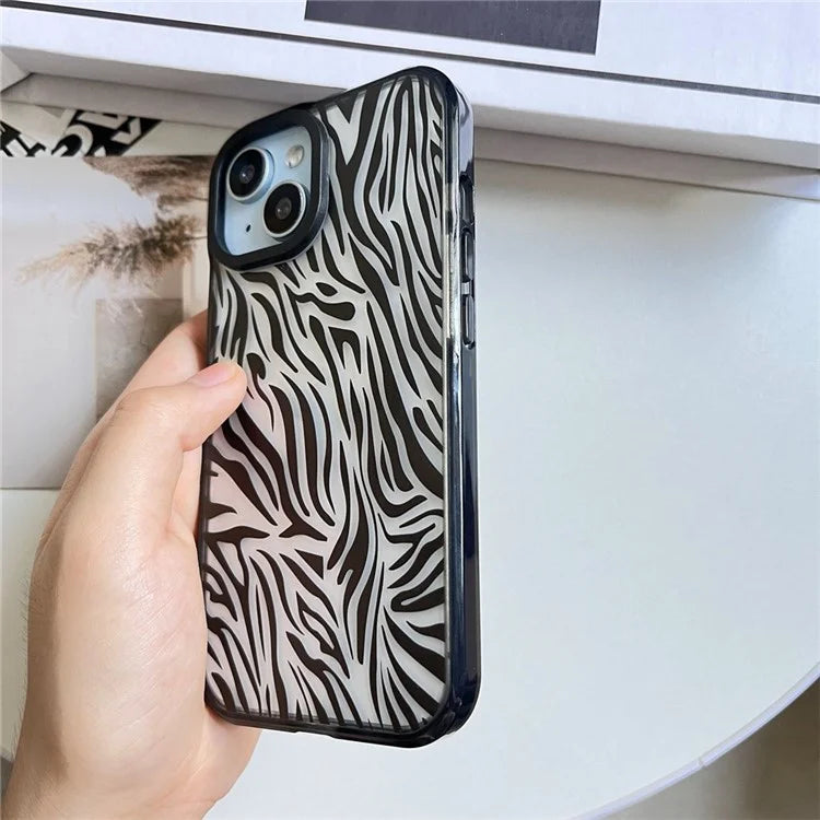 For iPhone 14 Cell Phone Case Colorful Pattern Shockproof Hard Acrylic Cover