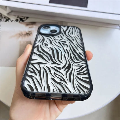 For iPhone 14 Cell Phone Case Colorful Pattern Shockproof Hard Acrylic Cover