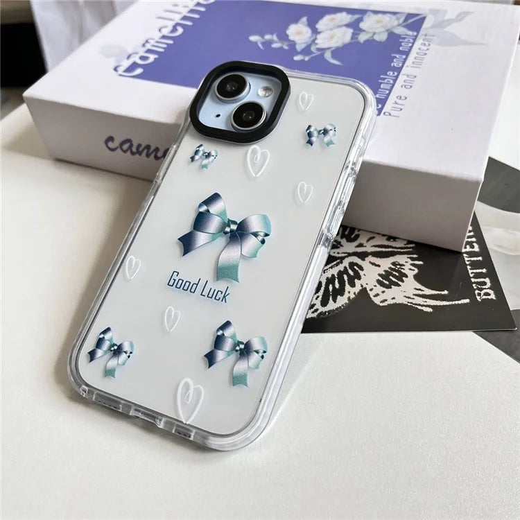 For iPhone 14 Cell Phone Case Colorful Pattern Shockproof Hard Acrylic Cover