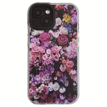 For iPhone 14 Plus Cell Phone Cases Colorful Pattern Shockproof Acrylic Back Cover