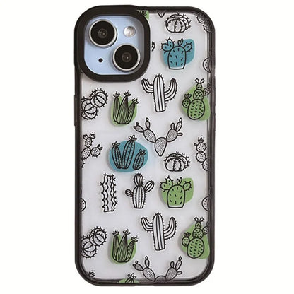 For iPhone 14 Plus Cell Phone Cases Colorful Pattern Shockproof Acrylic Back Cover