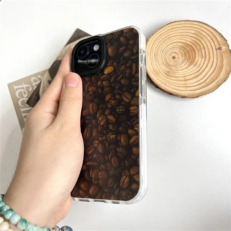 For iPhone 14 Plus Cell Phone Cases Colorful Pattern Shockproof Acrylic Back Cover