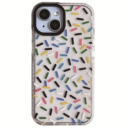 For iPhone 14 Plus Cell Phone Cases Colorful Pattern Shockproof Acrylic Back Cover