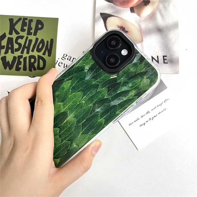 For iPhone 14 Plus Cell Phone Cases Colorful Pattern Shockproof Acrylic Back Cover