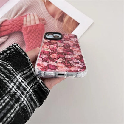 For iPhone 14 Plus Cell Phone Cases Colorful Pattern Shockproof Acrylic Back Cover
