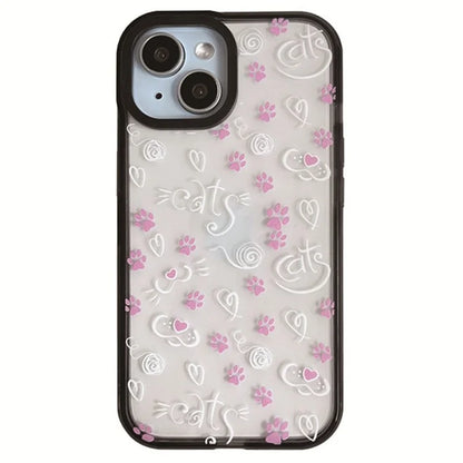 For iPhone 14 Plus Cell Phone Cases Colorful Pattern Shockproof Acrylic Back Cover