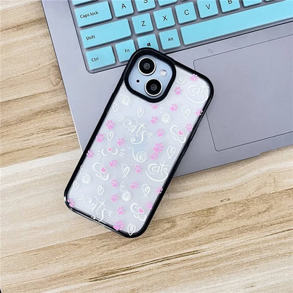 For iPhone 14 Plus Cell Phone Cases Colorful Pattern Shockproof Acrylic Back Cover