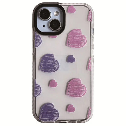 For iPhone 15 Plus Shockproof Acrylic Cover Cell Phone Case with Pattern Design
