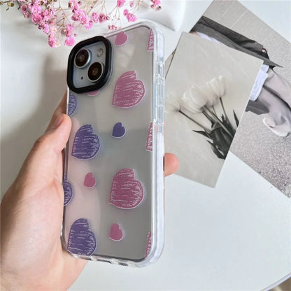 For iPhone 15 Plus Shockproof Acrylic Cover Cell Phone Case with Pattern Design