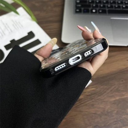 For iPhone 15 Plus Case Lucky Girl Pattern Protective Hard Acrylic Back Cover