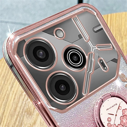 KADEM For TECNO Pova 6 5G / Pova 6 Pro 5G Kickstand Case Rhinestone Soft TPU Phone Cover