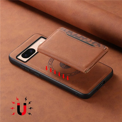 DENIOR D13 For Google Pixel 8a Case 2 in 1 Detachable Leather Phone Back Cover