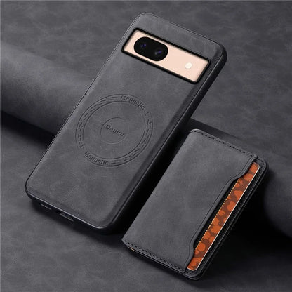 DENIOR D13 For Google Pixel 8a Case 2 in 1 Detachable Leather Phone Back Cover