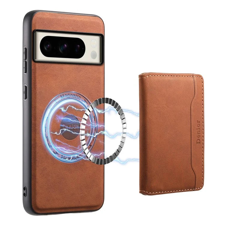 DENIOR D13 For Google Pixel 8 Pro Case Detachable 2-in-1 Leather Back Phone Cover