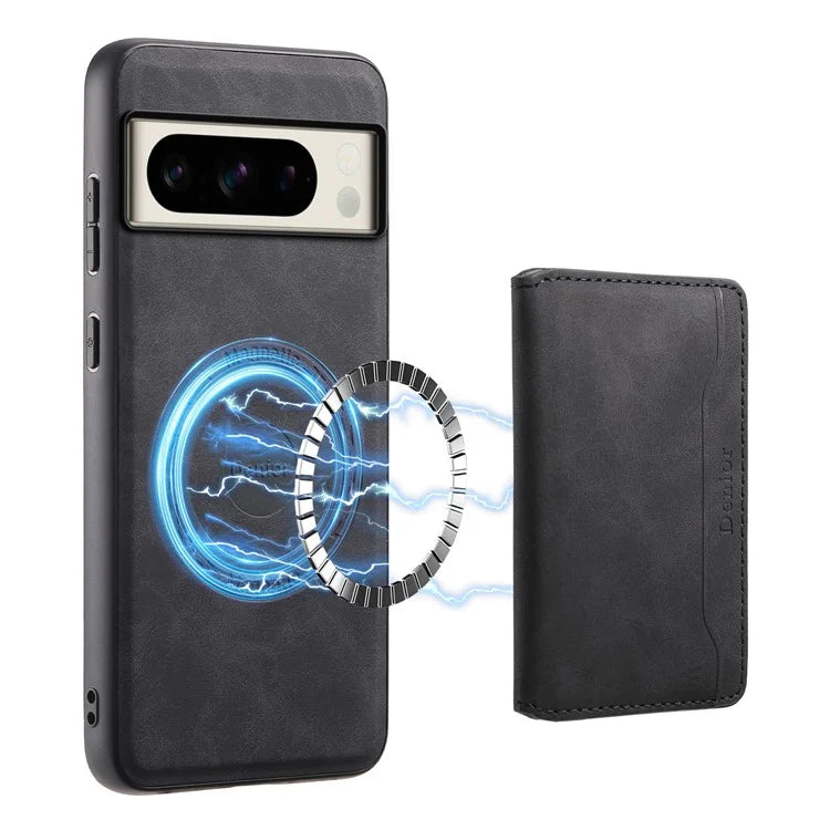 DENIOR D13 For Google Pixel 8 Pro Case Detachable 2-in-1 Leather Back Phone Cover
