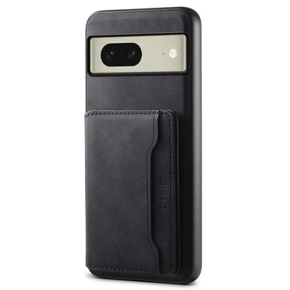 DENIOR D13 For Google Pixel 8 Case Detachable Magnetic Leather Back Cover Retro Texture