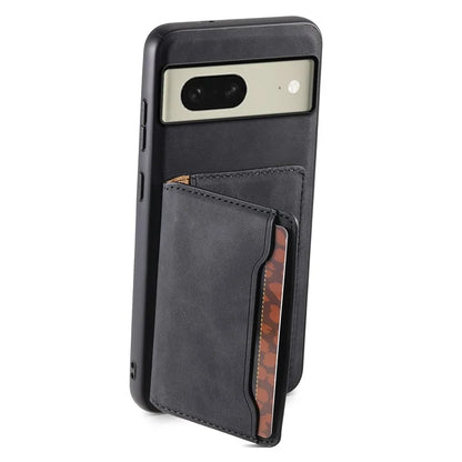 DENIOR D13 For Google Pixel 8 Case Detachable Magnetic Leather Back Cover Retro Texture
