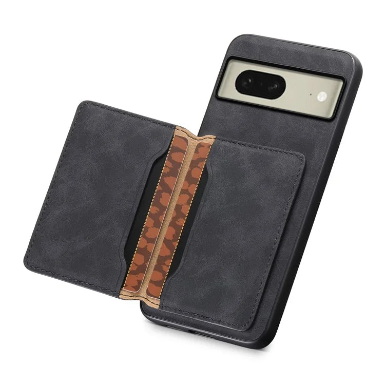 DENIOR D13 For Google Pixel 8 Case Detachable Magnetic Leather Back Cover Retro Texture
