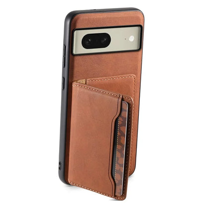 DENIOR D13 For Google Pixel 8 Case Detachable Magnetic Leather Back Cover Retro Texture
