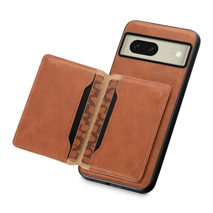 DENIOR D13 For Google Pixel 8 Case Detachable Magnetic Leather Back Cover Retro Texture