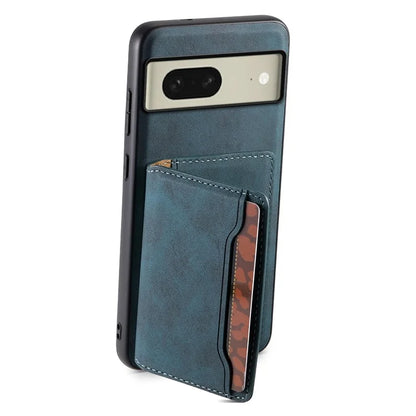 DENIOR D13 For Google Pixel 8 Case Detachable Magnetic Leather Back Cover Retro Texture