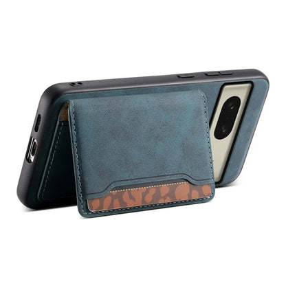 DENIOR D13 For Google Pixel 8 Case Detachable Magnetic Leather Back Cover Retro Texture