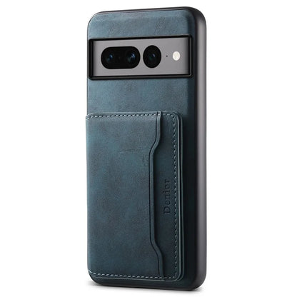 DENIOR D13 For Google Pixel 7 Pro 5G Case Compatible with MagSafe Leather Back Cover Kickstand Card Holder