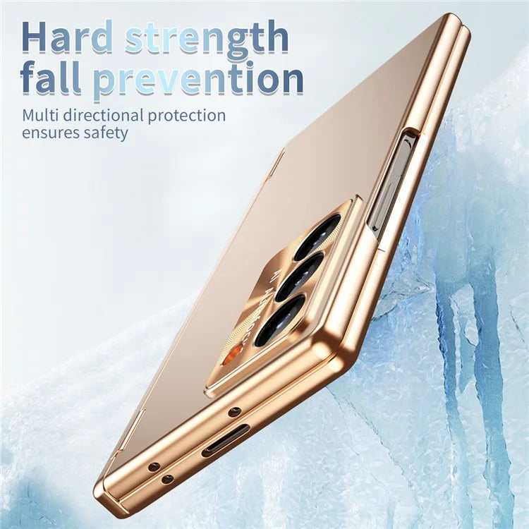 For Samsung Galaxy Z Fold6 5G Phone Case Hard PC Phone Cover with Tempered Glass Film / Stylus