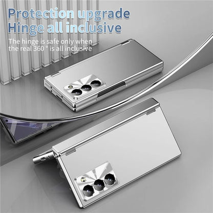 For Samsung Galaxy Z Fold6 5G Phone Case Hard PC Phone Cover with Tempered Glass Film / Stylus