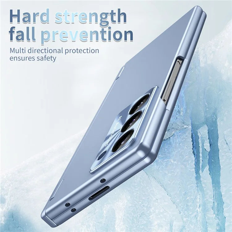 For Samsung Galaxy Z Fold6 5G Phone Case Hard PC Phone Cover with Tempered Glass Film / Stylus