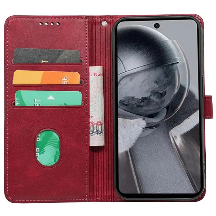 For HMD Pulse / HMD Pulse+ Case Round Magnetic Clasp PU Leather Phone Cover