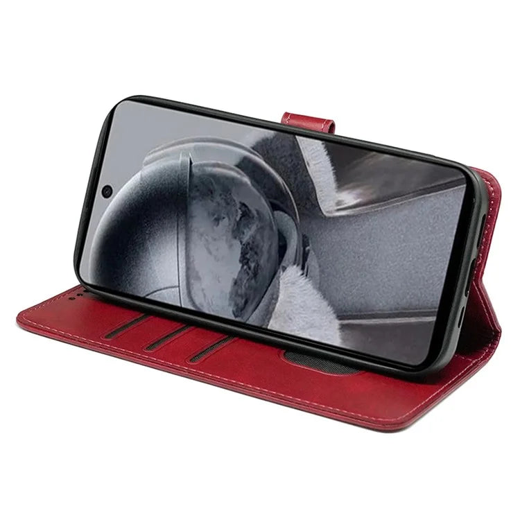 For HMD Pulse / HMD Pulse+ Case Round Magnetic Clasp PU Leather Phone Cover
