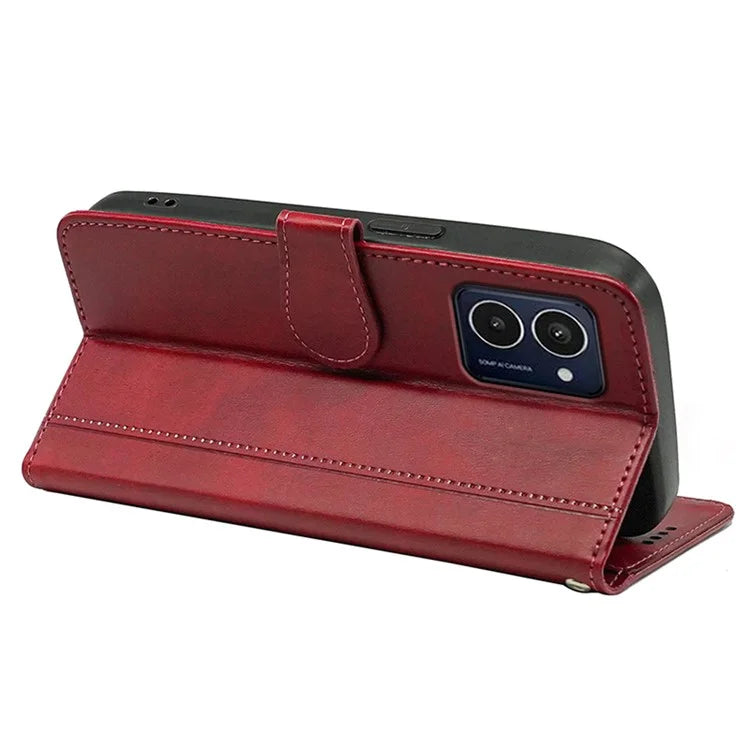 For HMD Pulse / HMD Pulse+ Case Round Magnetic Clasp PU Leather Phone Cover