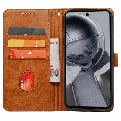 For HMD Pulse / HMD Pulse+ Case Round Magnetic Clasp PU Leather Phone Cover