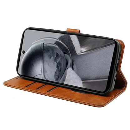 For HMD Pulse / HMD Pulse+ Case Round Magnetic Clasp PU Leather Phone Cover