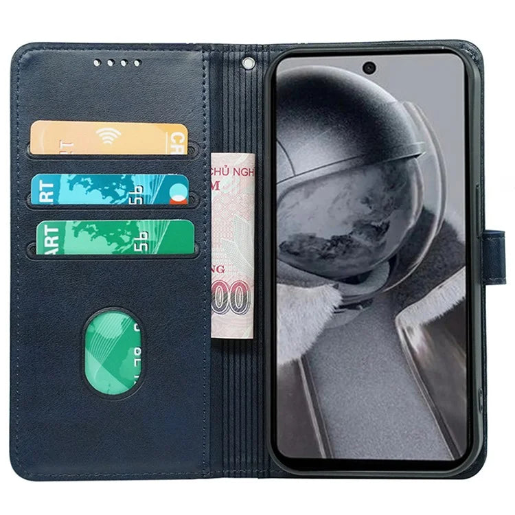 For HMD Pulse / HMD Pulse+ Case Round Magnetic Clasp PU Leather Phone Cover