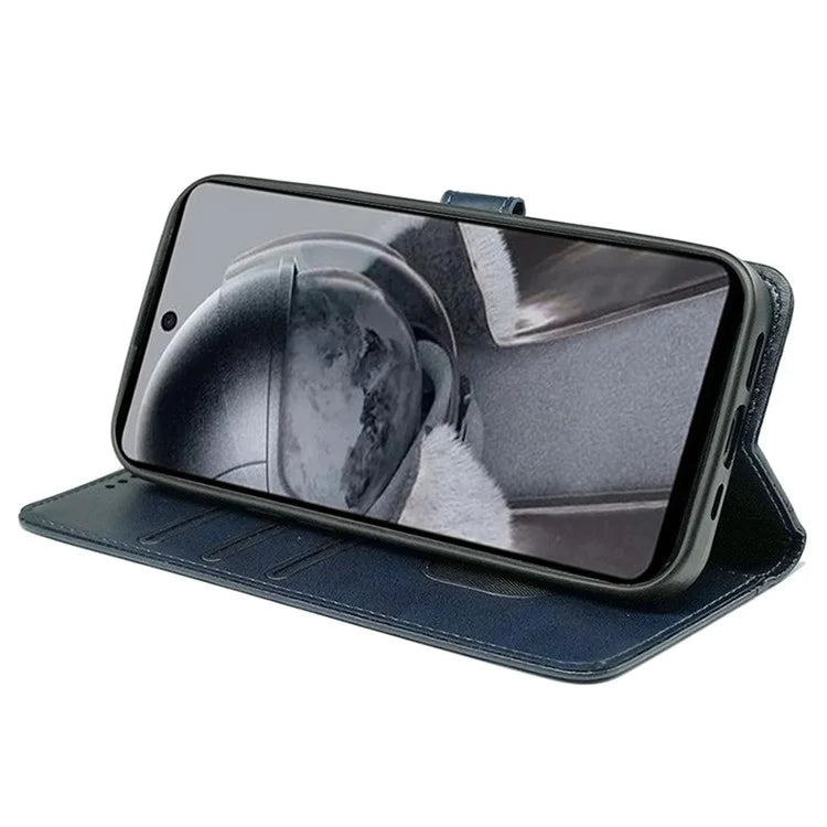 For HMD Pulse / HMD Pulse+ Case Round Magnetic Clasp PU Leather Phone Cover