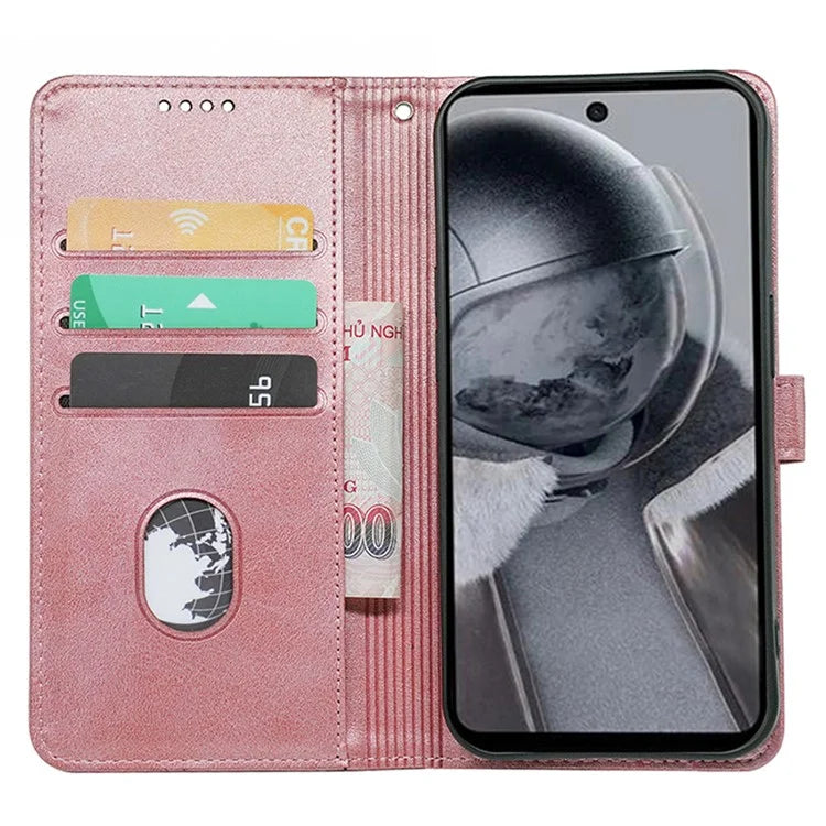 For HMD Pulse / HMD Pulse+ Case Round Magnetic Clasp PU Leather Phone Cover