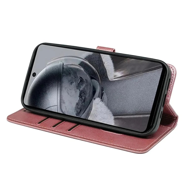 For HMD Pulse / HMD Pulse+ Case Round Magnetic Clasp PU Leather Phone Cover