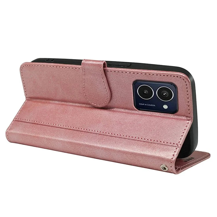For HMD Pulse / HMD Pulse+ Case Round Magnetic Clasp PU Leather Phone Cover