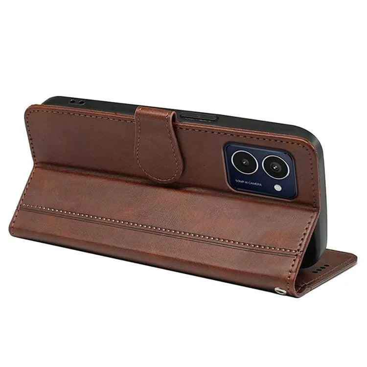 For HMD Pulse / HMD Pulse+ Case Round Magnetic Clasp PU Leather Phone Cover