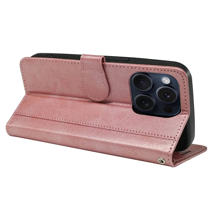 For iPhone 13 Pro Max Case Wallet Leather Phone Cover with Round Magnetic Clasp
