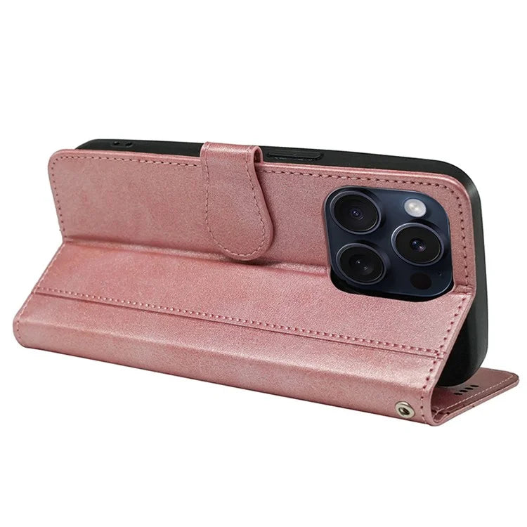 For iPhone 14 Pro Case Scratch-Proof PU Leather Wallet Phone Cover