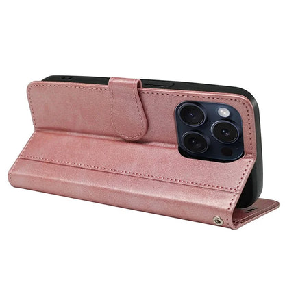 For iPhone 15 Pro Max Case PU Leather Flip Folio Stand View Phone Cover