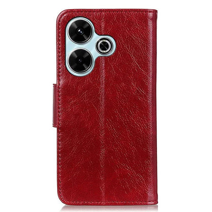 For Xiaomi Redmi 13 4G Case Nappa Texture Split Leather Phone Cover Wallet Book Flip Stand
