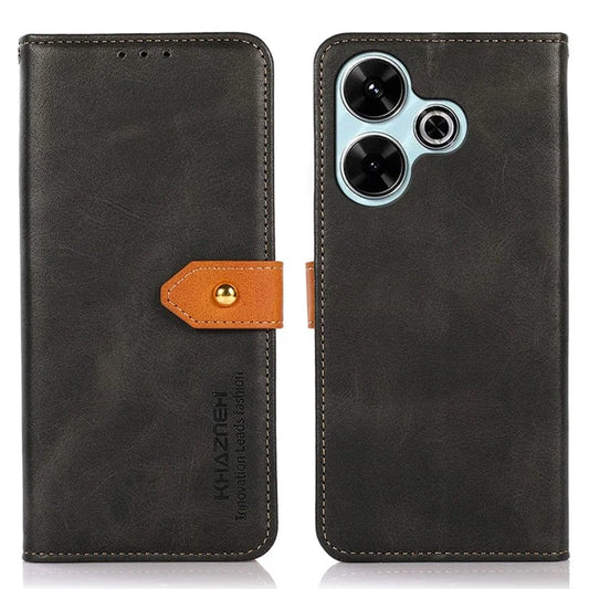 KHAZNEH For Xiaomi Redmi 13 4G Case Wallet Folding Stand PU Leather Phone Cover