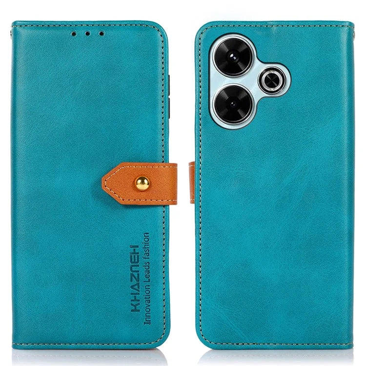KHAZNEH For Xiaomi Redmi 13 4G Case Wallet Folding Stand PU Leather Phone Cover