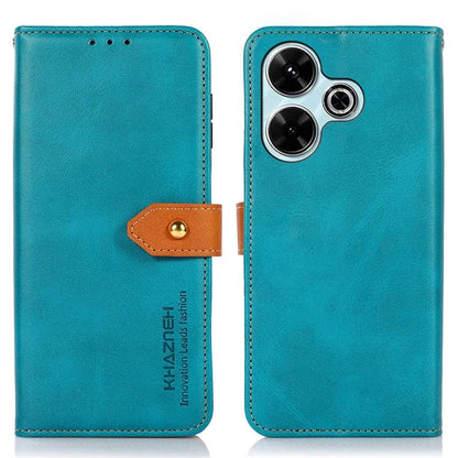 KHAZNEH For Xiaomi Redmi 13 4G Case Wallet Folding Stand PU Leather Phone Cover