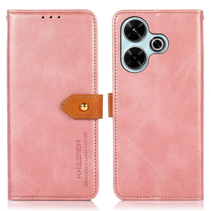 KHAZNEH For Xiaomi Redmi 13 4G Case Wallet Folding Stand PU Leather Phone Cover