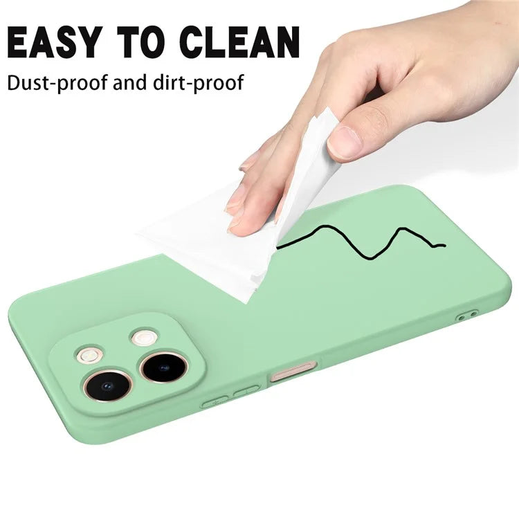 For vivo Y28 4G Case Liquid Silicone Phone Cover with Hand Strap